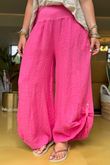 Pure Linen Jensen Hook Up Palazzo Fuchsia 